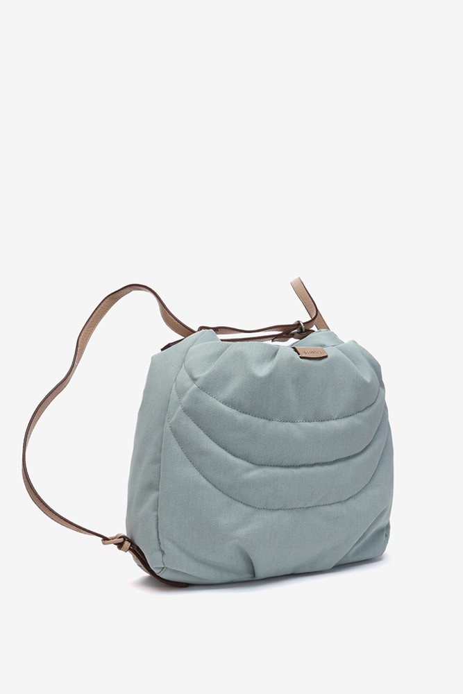 Abbacino Bolso - mochila en materiales reciclados y acolchados azul En oferta