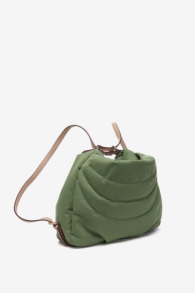 Abbacino Bolso - mochila en materiales reciclados y acolchados verde Gran oferta