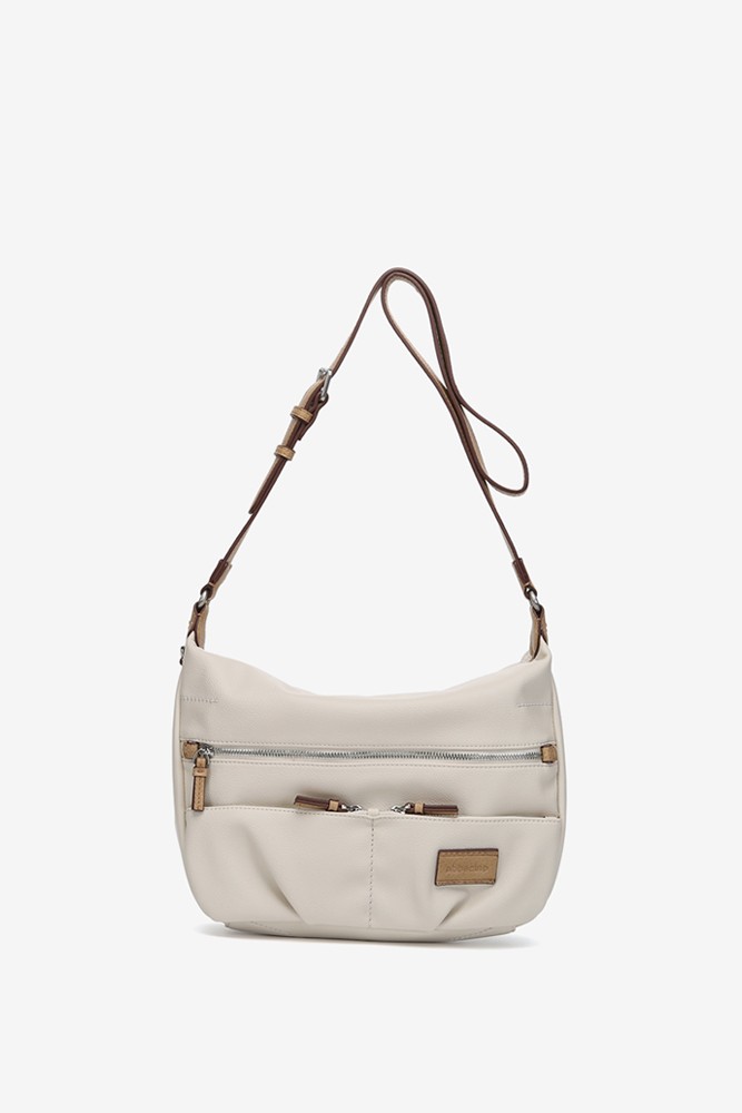 Abbacino Bandolera en materiales reciclados beige Tienda