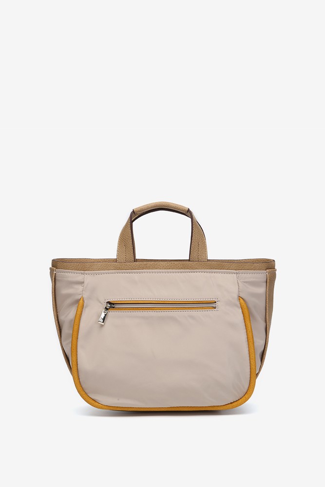Abbacino Bolso shopper en materiales reciclados beige Precio de fábrica