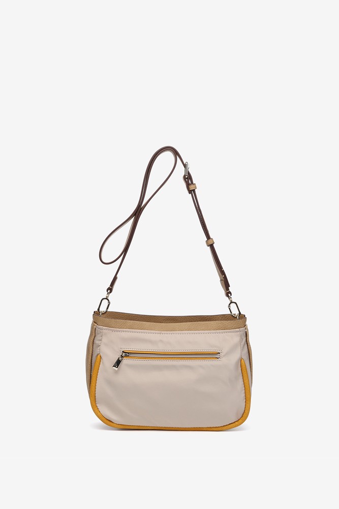 Abbacino Bandolera en materiales reciclados beige Solo hoy