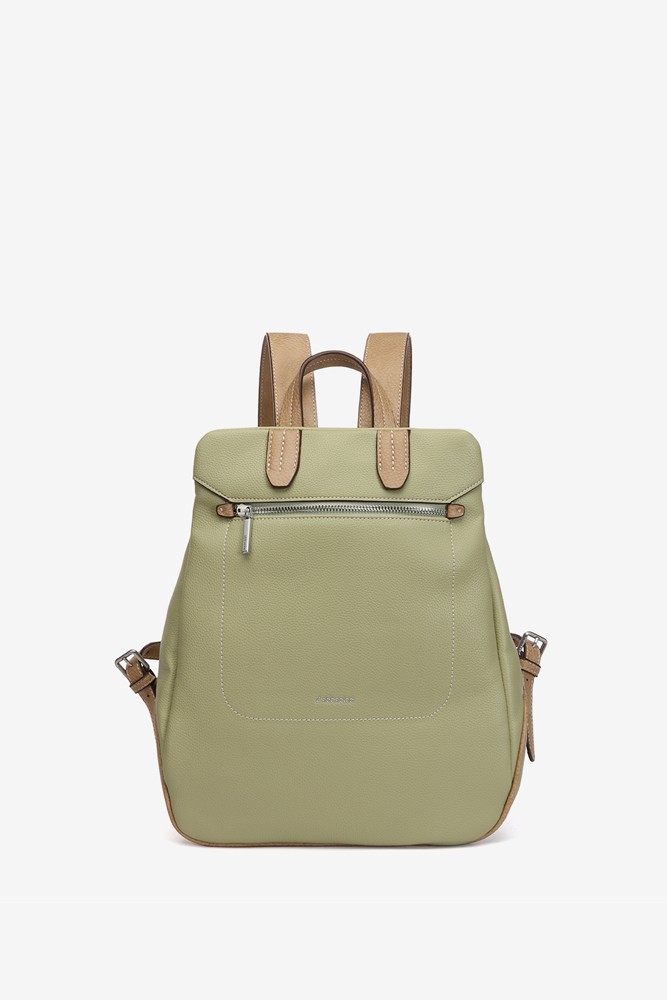 Abbacino Mochila en materiales reciclados verde Grandes descuentos