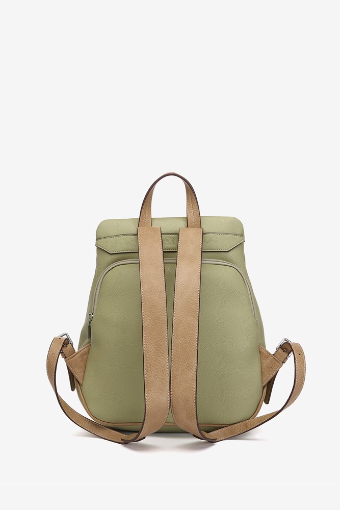 Abbacino Mochila en materiales reciclados verde Grandes descuentos