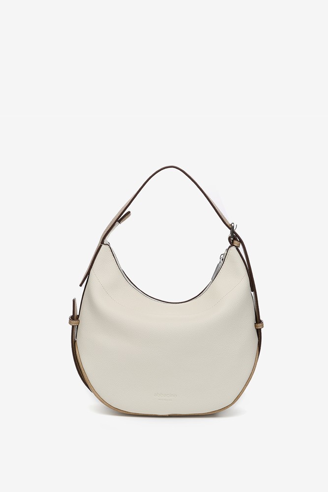 Abbacino Bolso de hombro en materiales reciclados beige Liquidación