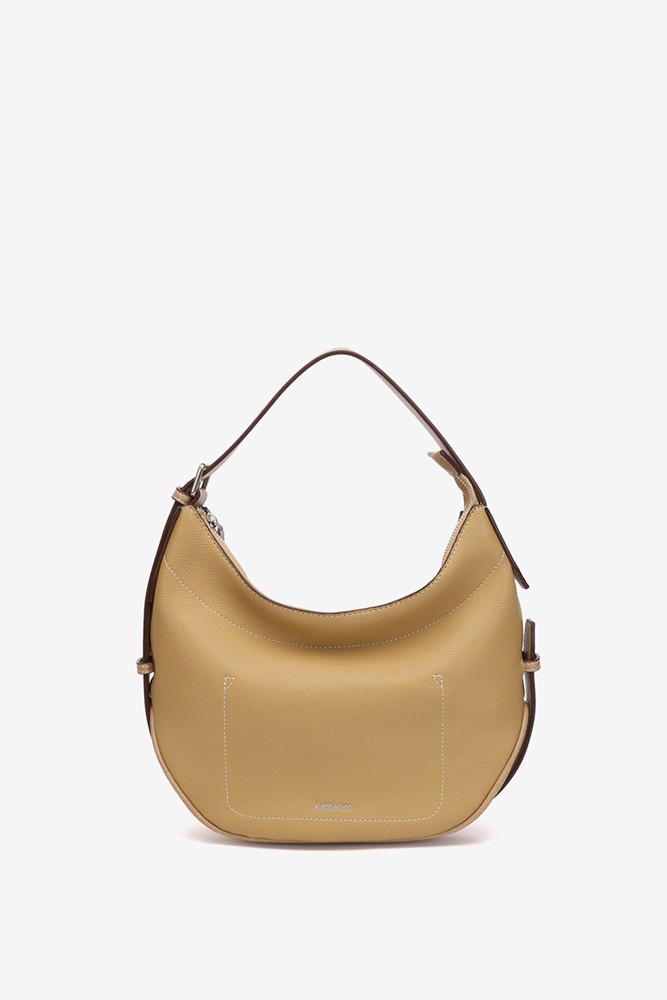 Abbacino Bolso de hombro en materiales reciclados camel Envío internacional gratuito