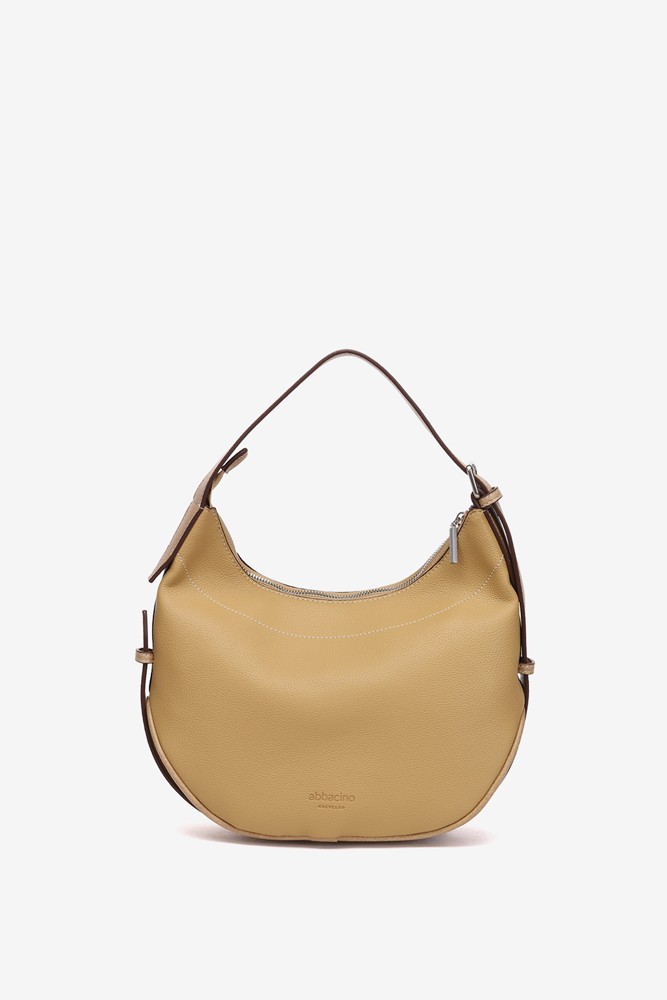 Abbacino Bolso de hombro en materiales reciclados camel Envío internacional gratuito