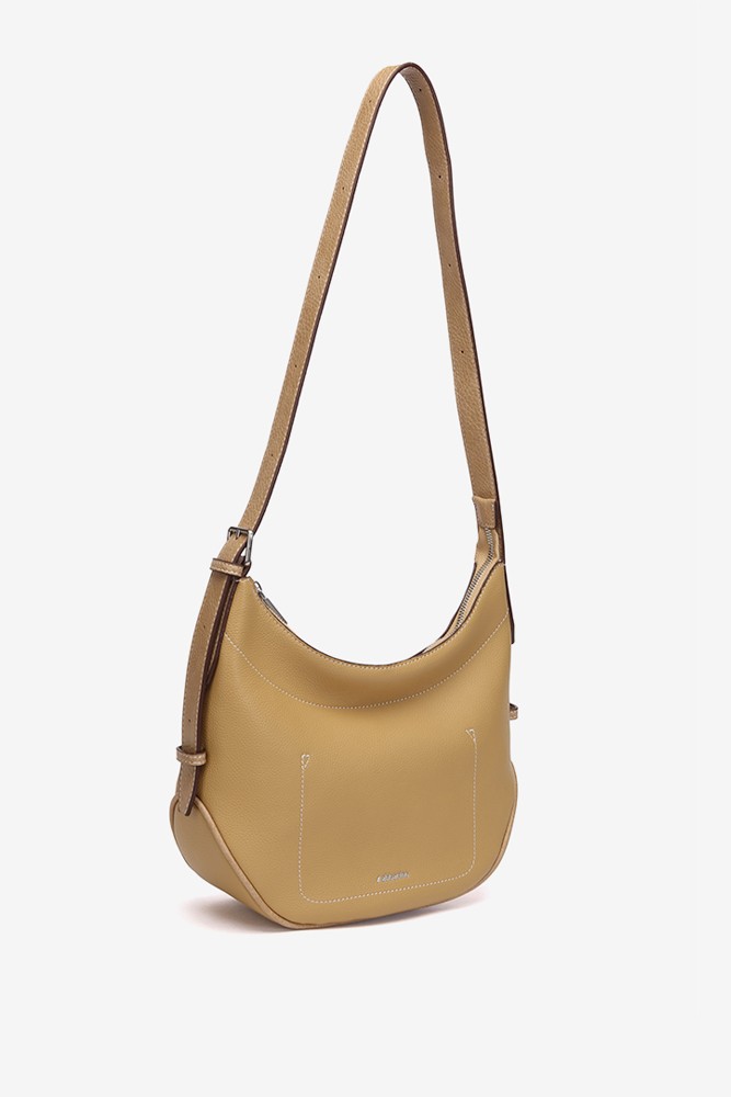 Abbacino Bolso de hombro en materiales reciclados camel Envío internacional gratuito