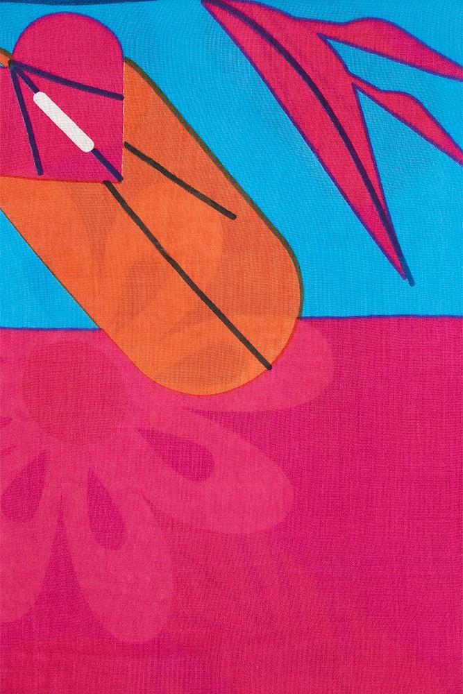 Abbacino Pañuelo de mujer con estampado floral en azul Ahorra y exporta