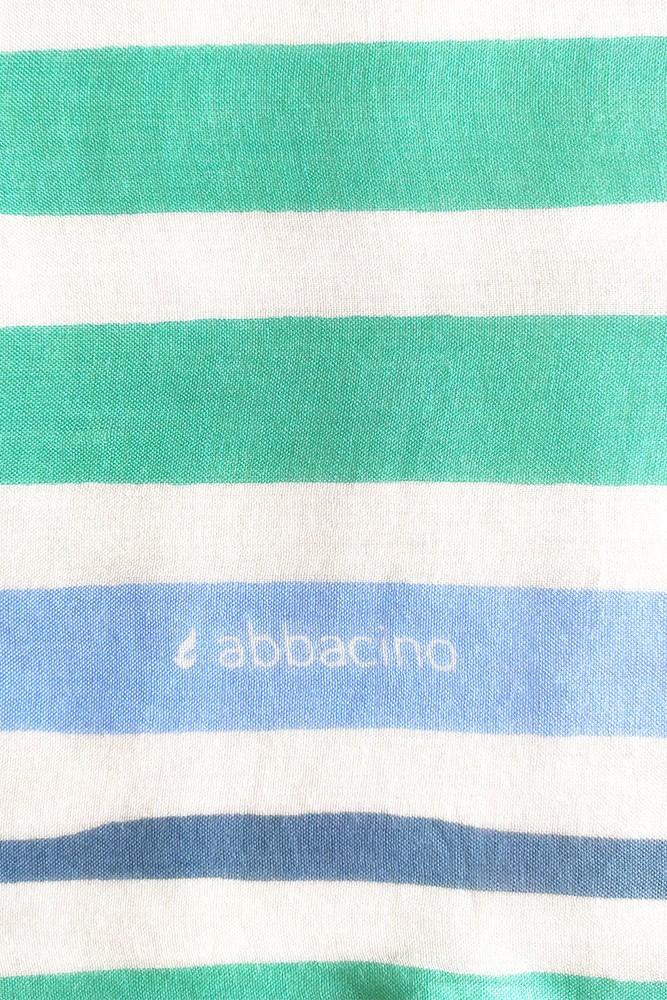 Abbacino Pañuelo de mujer de viscosa con print a rayas turquesa En oferta