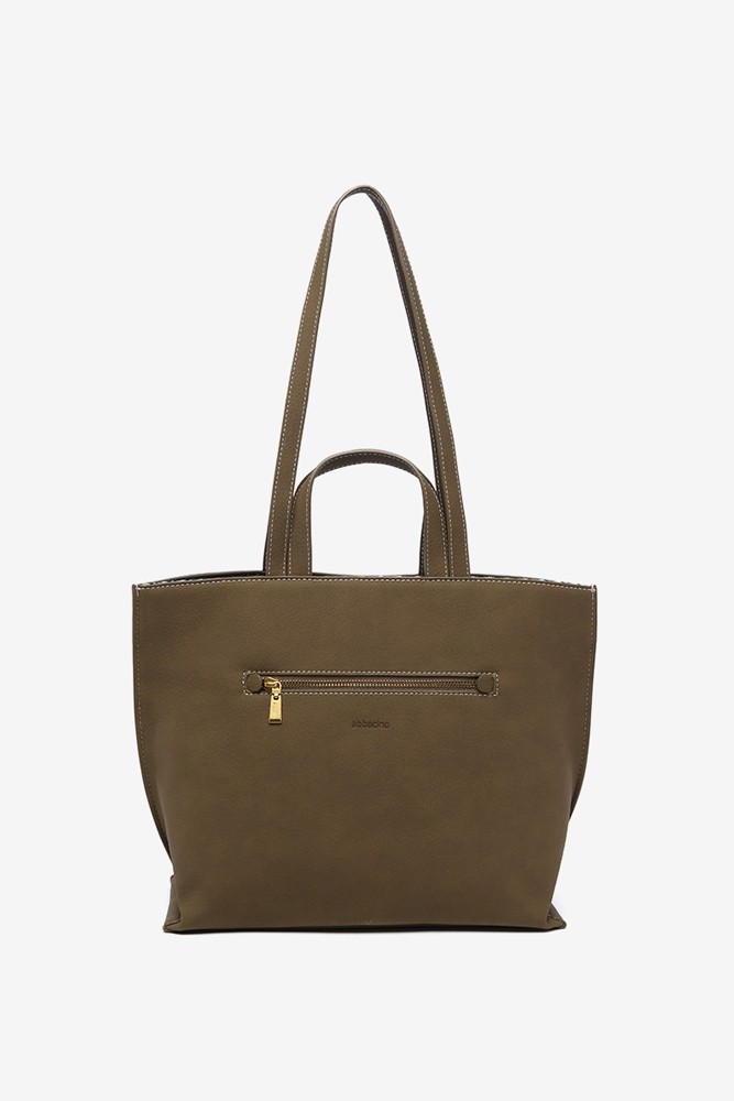 Abbacino Bolso shopper en materiales reciclados verde Gran oferta