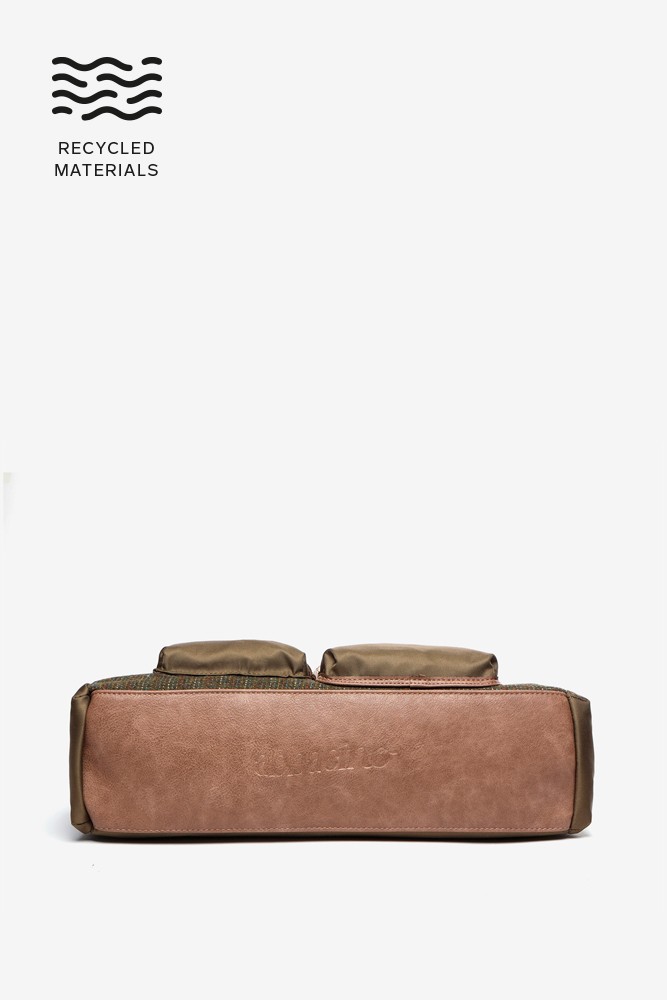 Abbacino Bolso shopper para el portátil en materiales reciclados verde Tienda
