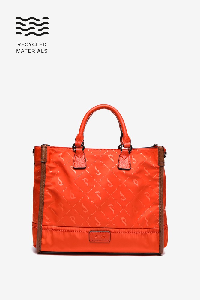 Abbacino Bolso shopper en materiales reciclados naranja Mejor oferta