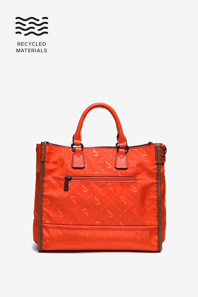 Abbacino Bolso shopper en materiales reciclados naranja Mejor oferta