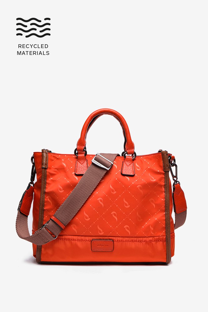 Abbacino Bolso shopper en materiales reciclados naranja Mejor oferta