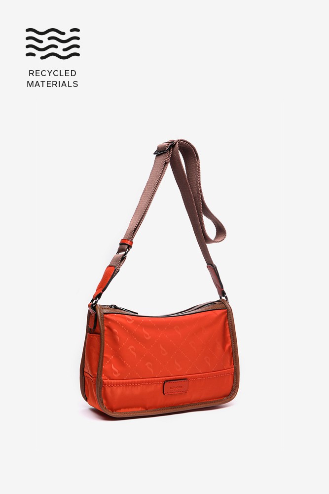 Abbacino Bandolera en materiales reciclados naranja Rebajas online
