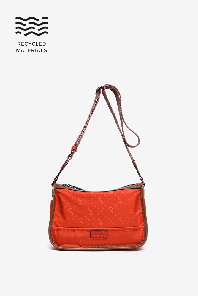 Abbacino Bandolera en materiales reciclados naranja Rebajas online