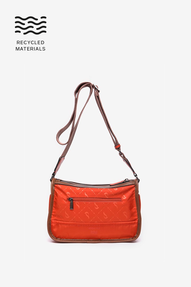 Abbacino Bandolera en materiales reciclados naranja Rebajas online