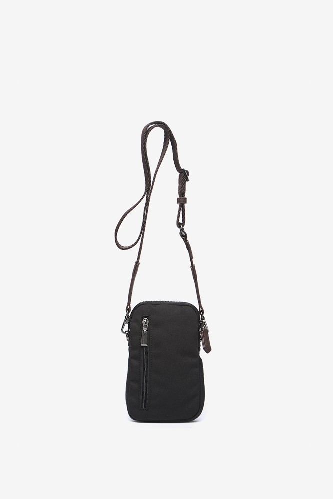 Abbacino Bolso para el móvil en materiales reciclados negro ÚLTIMAS EDICIONES