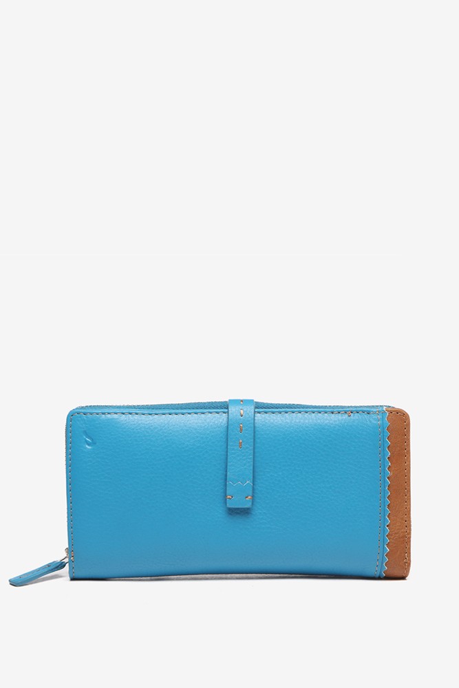 Abbacino Cartera grande de piel en azul Grandes descuentos