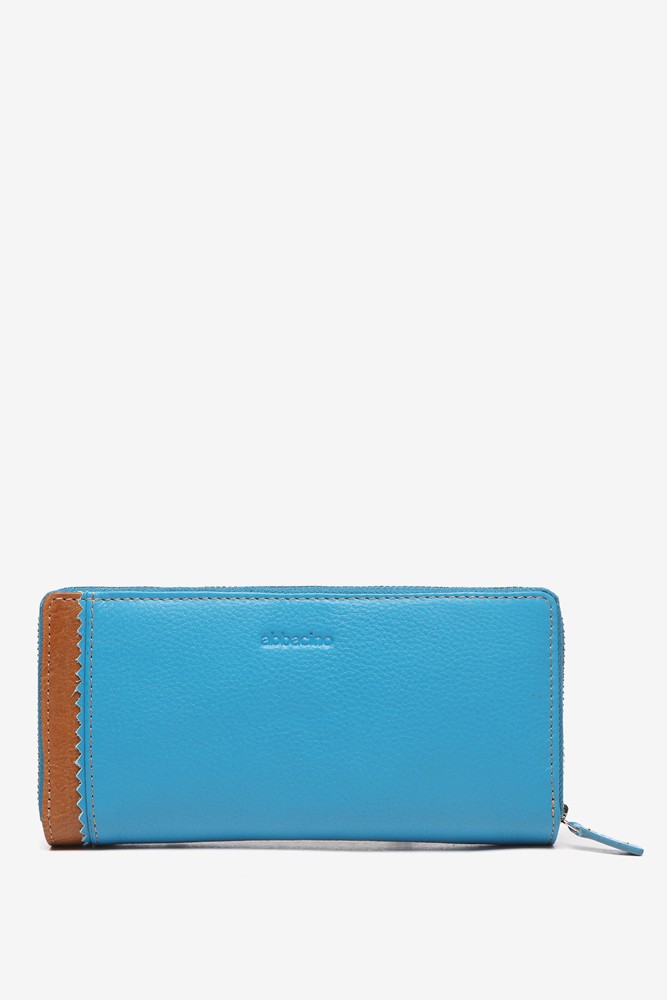 Abbacino Cartera grande de piel en azul Grandes descuentos