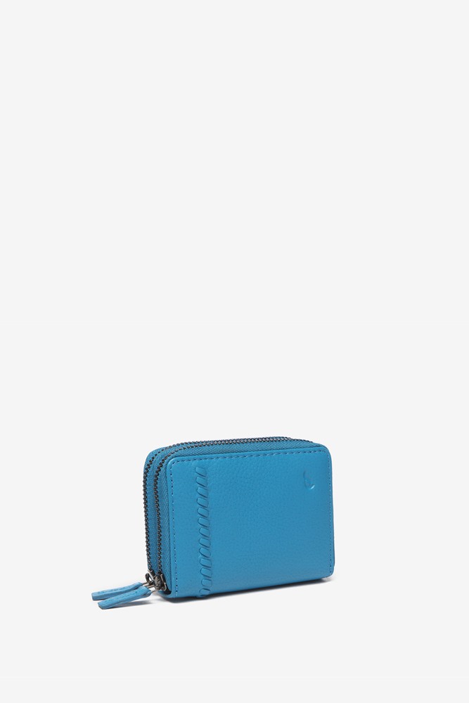 Abbacino Cartera pequeña de piel en azul