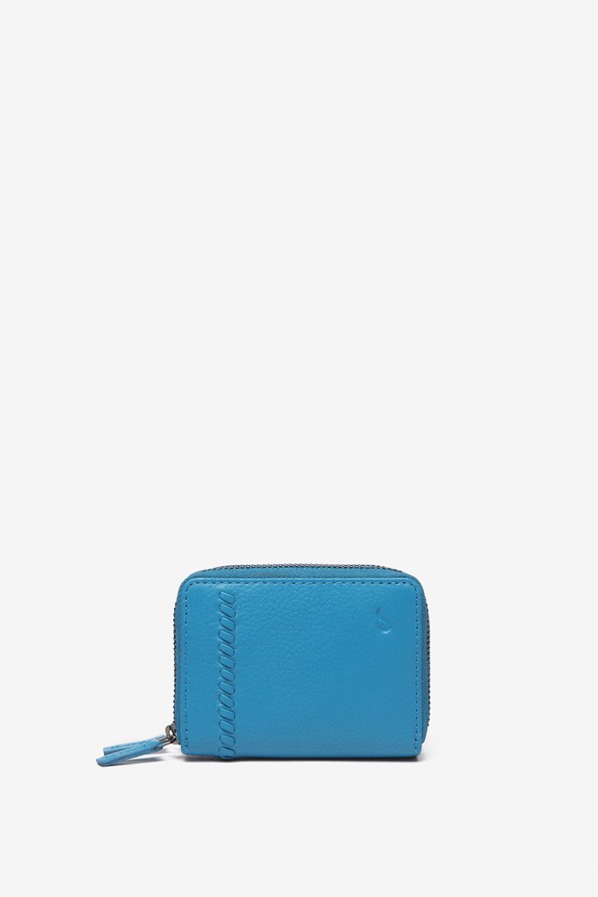 Abbacino Cartera pequeña de piel en azul Liquidación