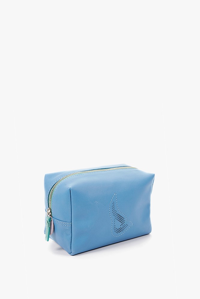 Abbacino Neceser grande de piel en azul