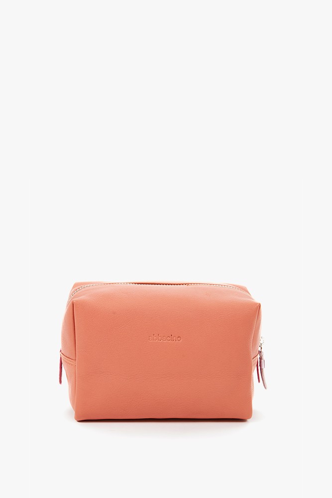Abbacino Neceser grande de piel en naranja En oferta