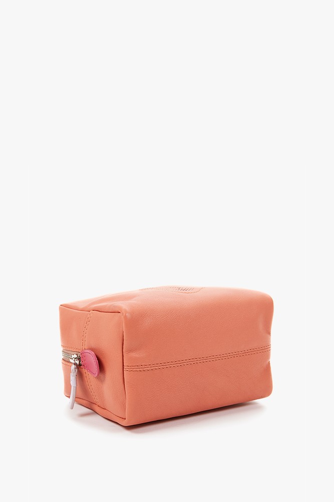 Abbacino Neceser grande de piel en naranja En oferta