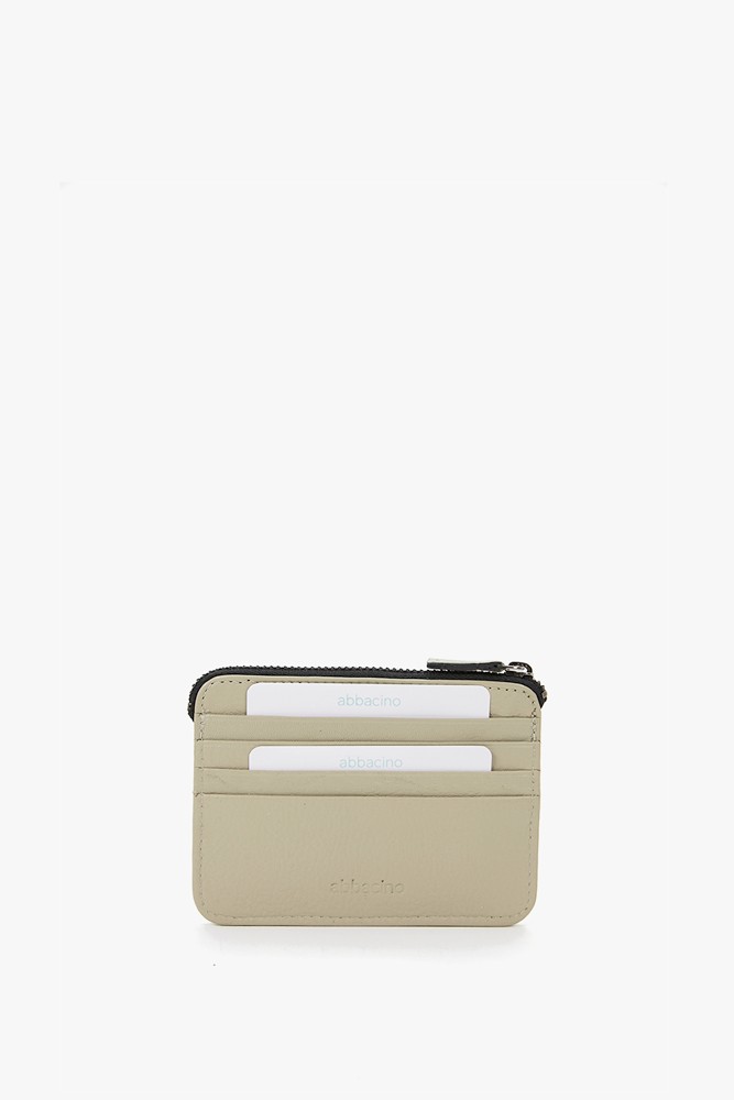 Abbacino Tarjetero-monedero de mujer de piel en verde Oferta exclusiva