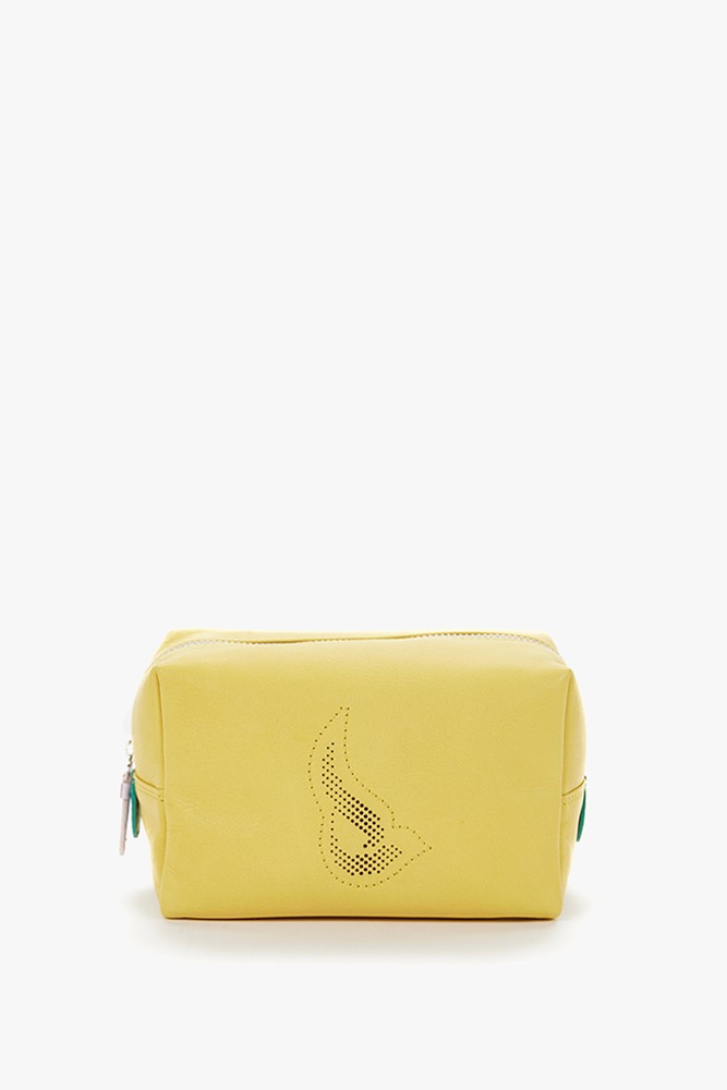 Abbacino Neceser grande de piel en amarillo Grandes ahorros