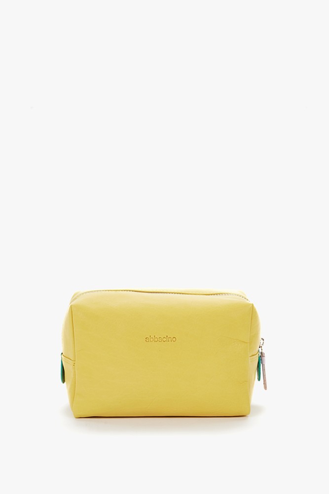 Abbacino Neceser grande de piel en amarillo Grandes ahorros