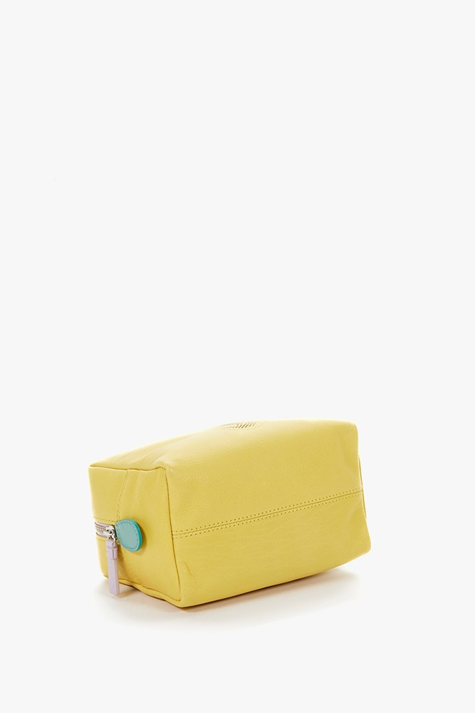 Abbacino Neceser grande de piel en amarillo Grandes ahorros