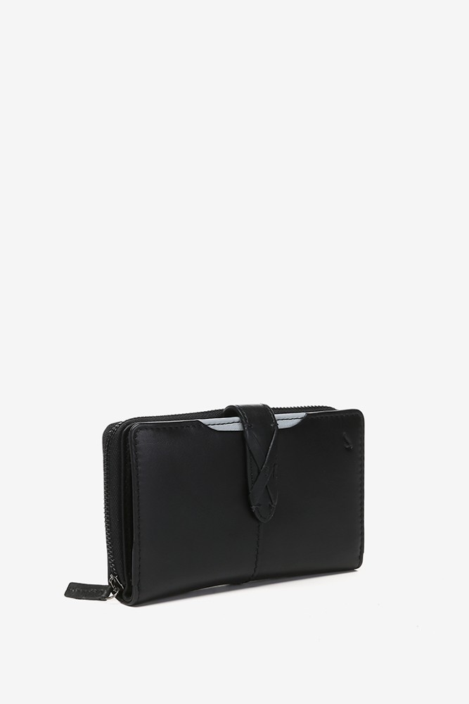 Abbacino Cartera mediana en piel negra