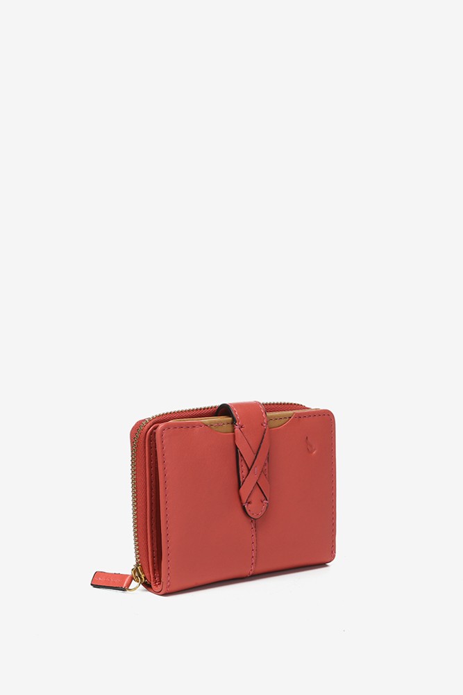 Abbacino Cartera pequeña en piel coral