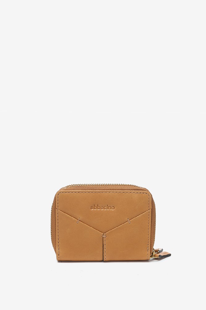 Abbacino Cartera pequeña en piel cognac Venta caliente