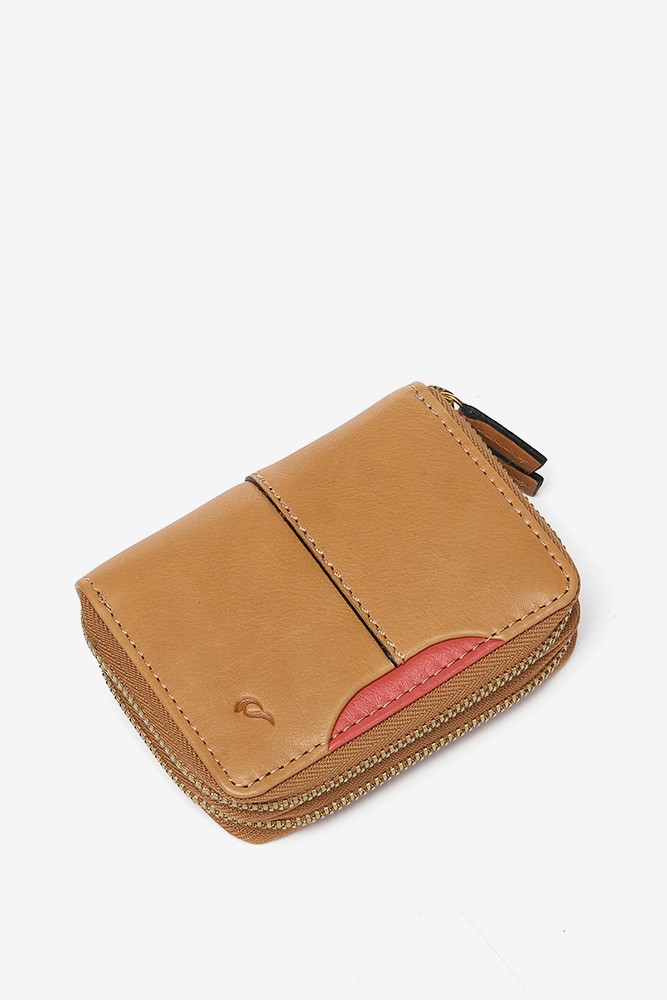 Abbacino Cartera pequeña en piel cognac Venta caliente