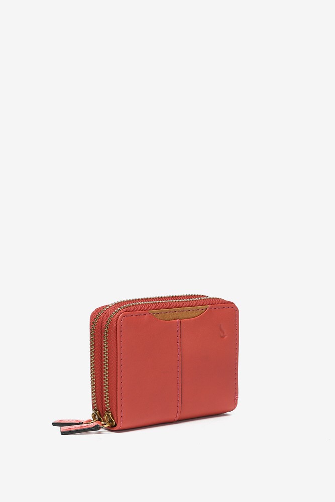 Abbacino Cartera pequeña en piel coral