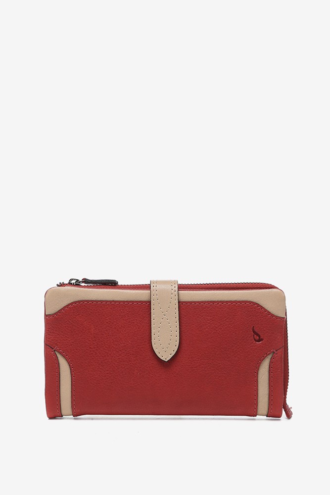 Abbacino Cartera grande en piel roja Rebajas de fábrica