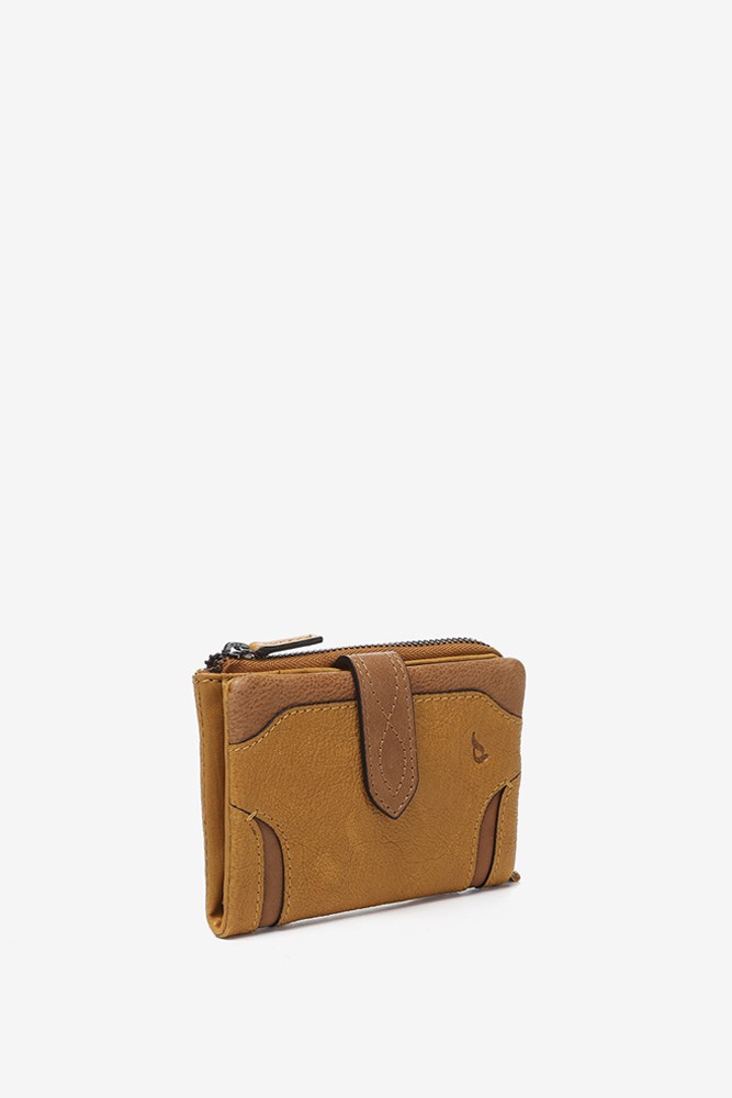 Abbacino Cartera pequeña en piel ámbar