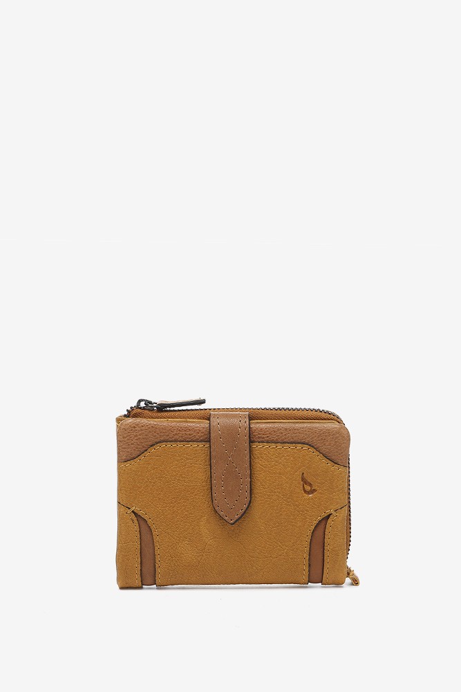 Abbacino Cartera pequeña en piel ámbar Tienda