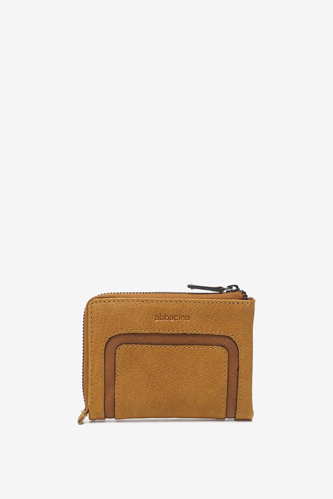 Abbacino Cartera pequeña en piel ámbar Tienda