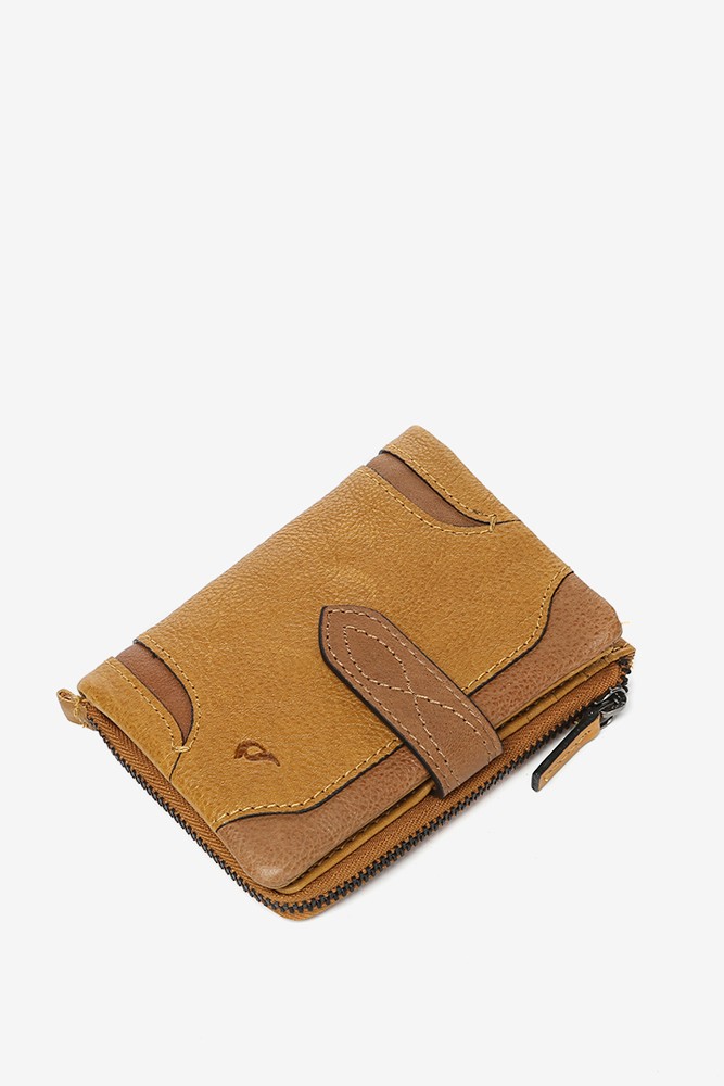 Abbacino Cartera pequeña en piel ámbar Tienda