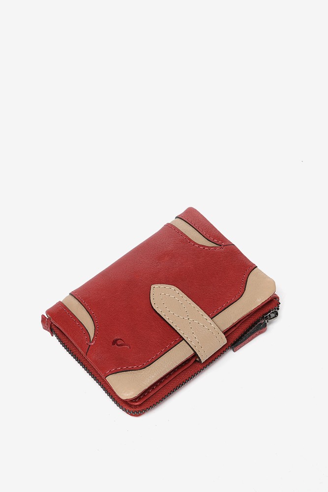 Abbacino Cartera pequeña en piel roja Liquidación