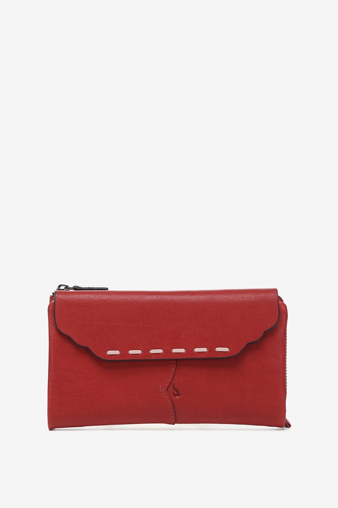 Abbacino Cartera grande con solapa en piel roja Rebajas top