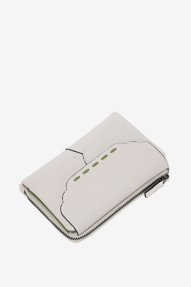 Abbacino Cartera mediana con solapa en piel beige Oferta especial