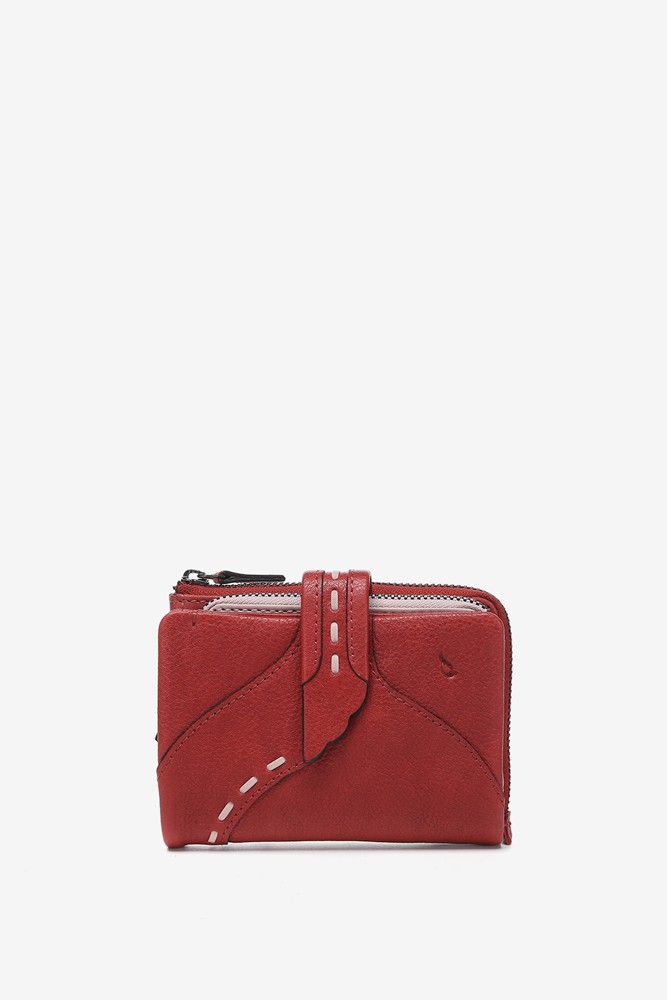 Abbacino Cartera pequeña en piel roja Último día