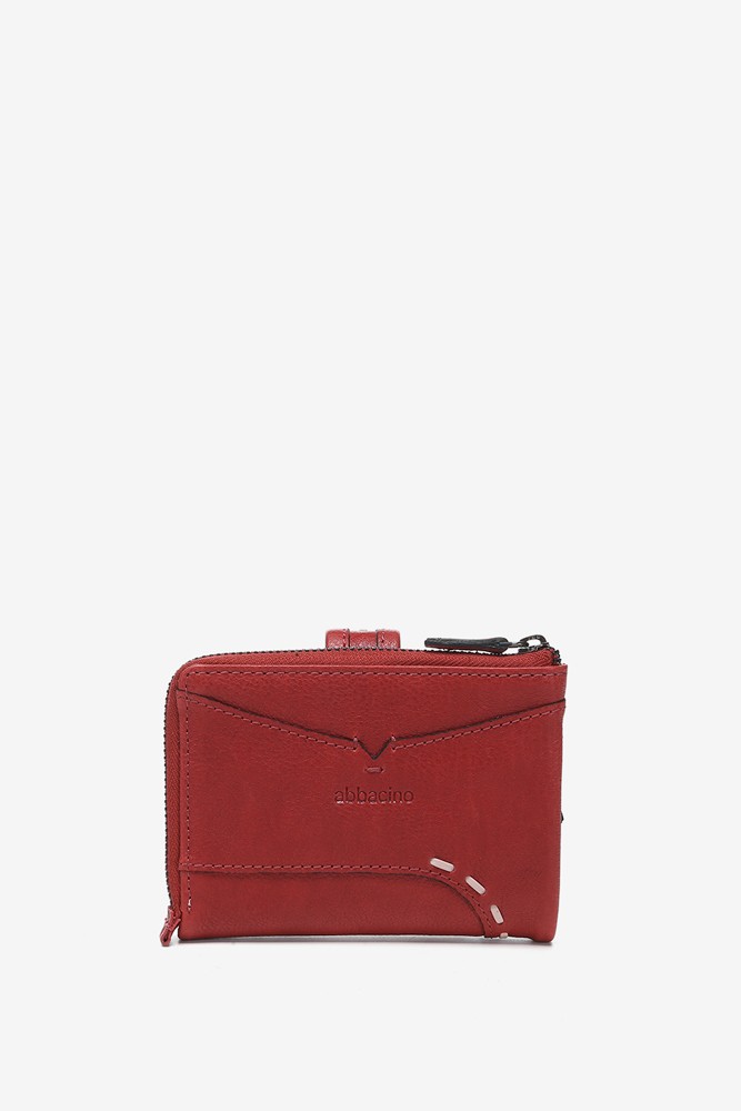 Abbacino Cartera pequeña en piel roja Último día