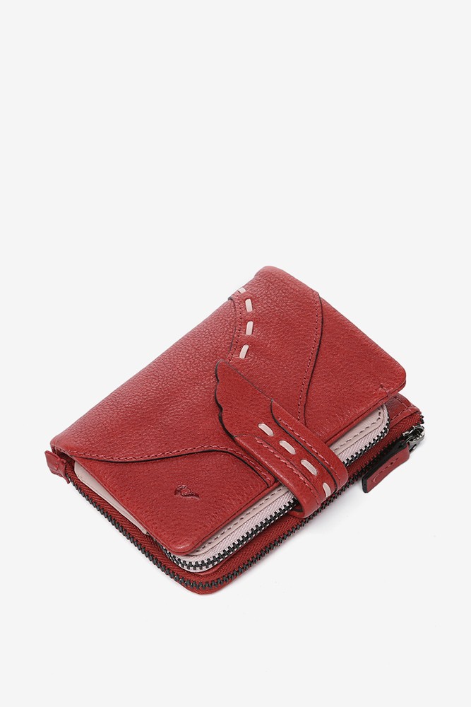 Abbacino Cartera pequeña en piel roja Último día