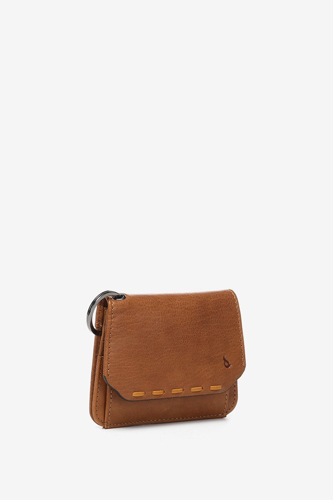 Abbacino Monedero en piel cognac